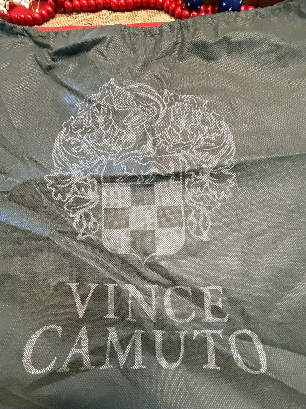 XL Vince Camuto Large Handbag Dust Bag Cover 22”x22” Charcoal Gray GUC NO FLAWS - Picture 2 of 6